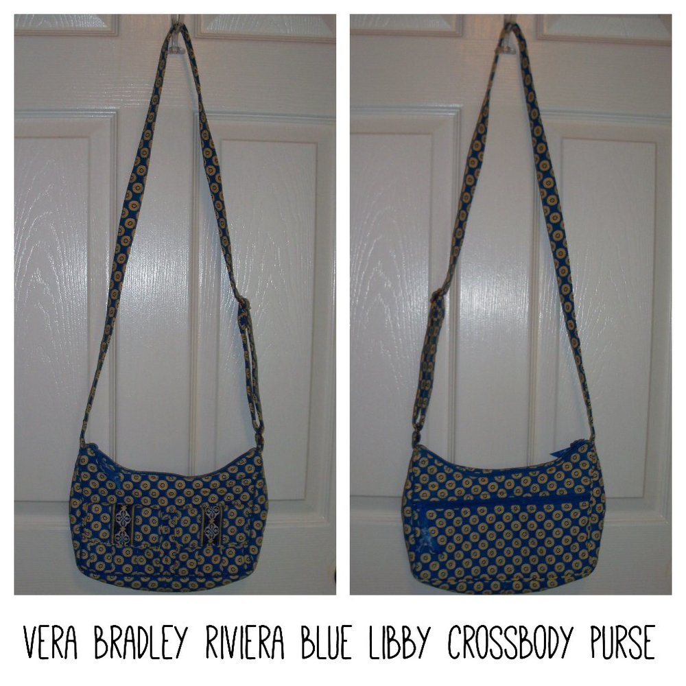*Vera Bradley Libby Rivera Blue Crossbody
